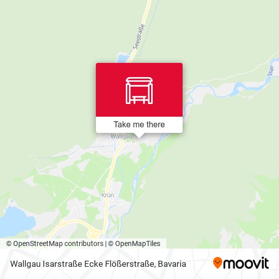 Wallgau Isarstraße Ecke Flößerstraße map