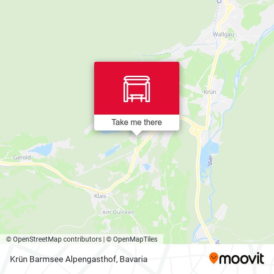 Krün Barmsee Alpengasthof map