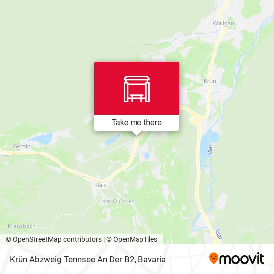 Карта Krün Abzweig Tennsee An Der B2