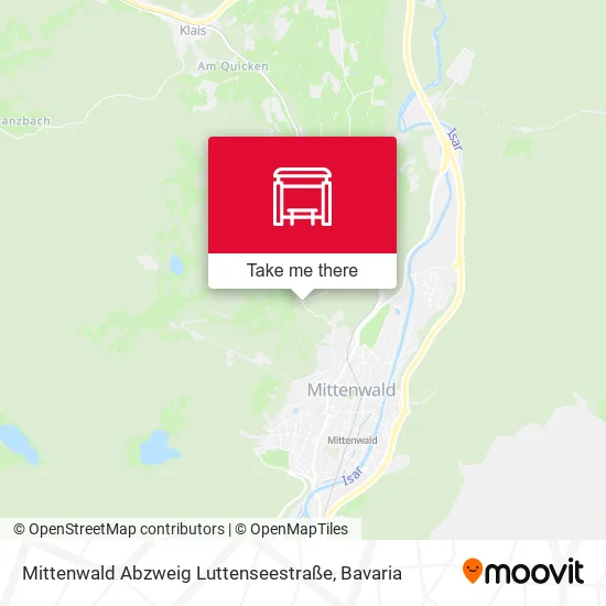 Карта Mittenwald Abzweig Luttenseestraße