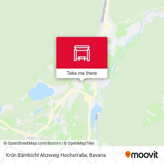 Krün Bärnbichl Abzweig Hochstraße map