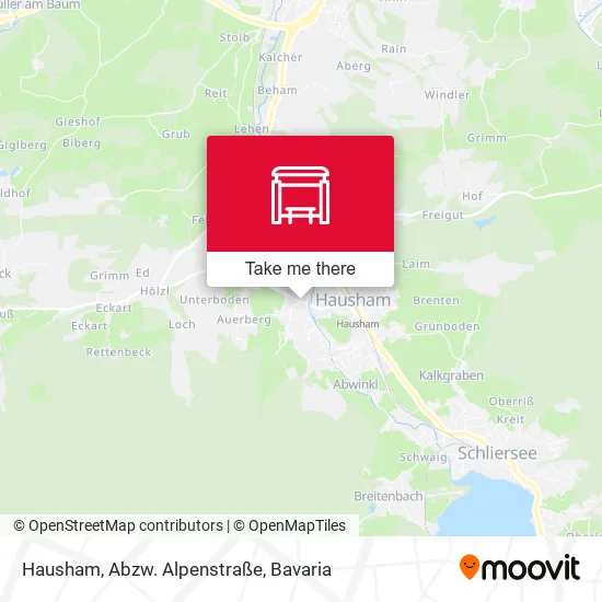 Карта Hausham, Abzw. Alpenstraße