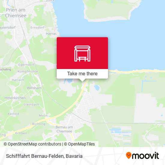 Карта Schifffahrt Bernau-Felden