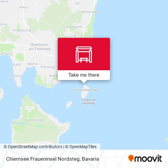 Chiemsee Fraueninsel Nordsteg map