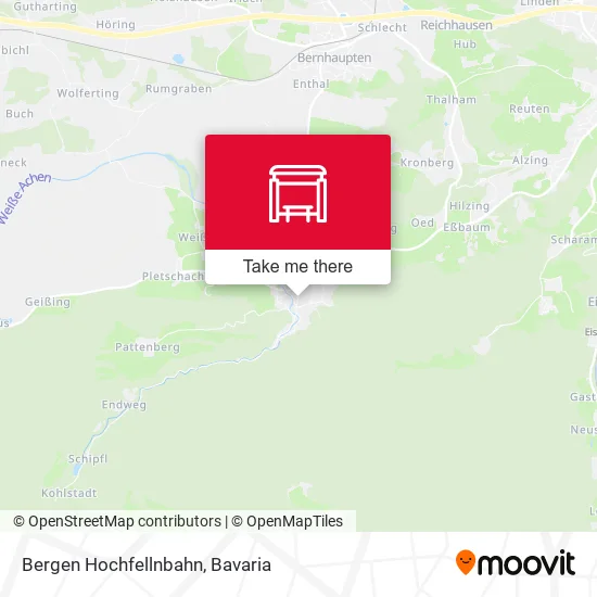 Карта Bergen Hochfellnbahn