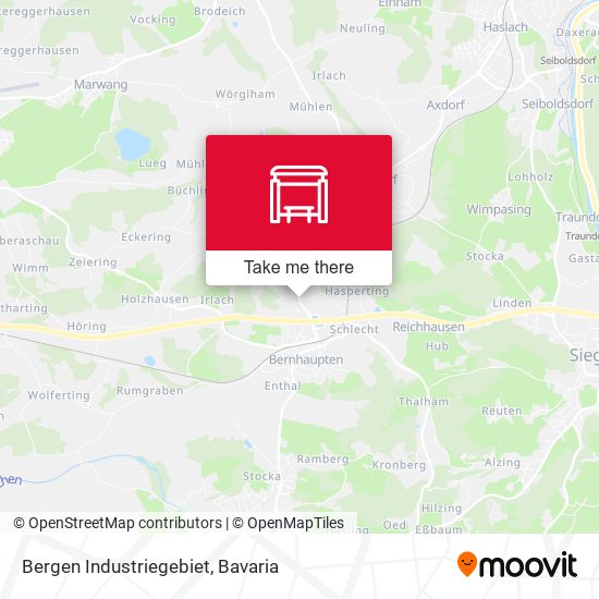 Bergen Industriegebiet map