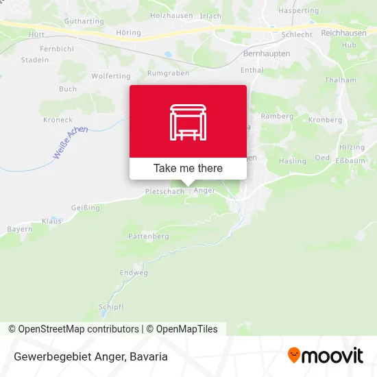 Gewerbegebiet Anger map