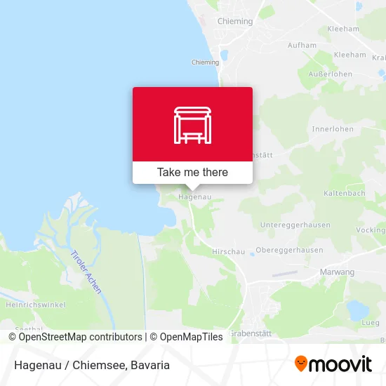 Hagenau / Chiemsee map