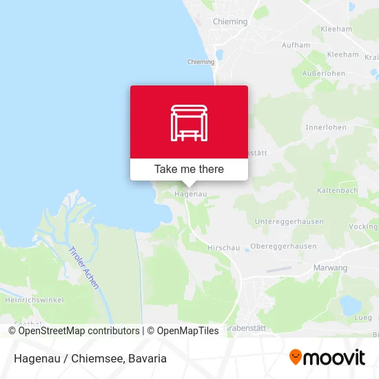 Hagenau / Chiemsee map