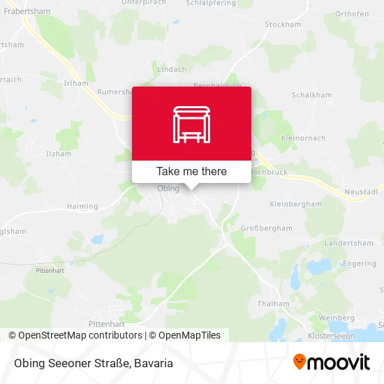 Карта Obing Seeoner Straße