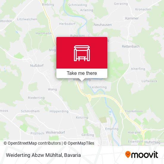 Weiderting Abzw Mühltal map