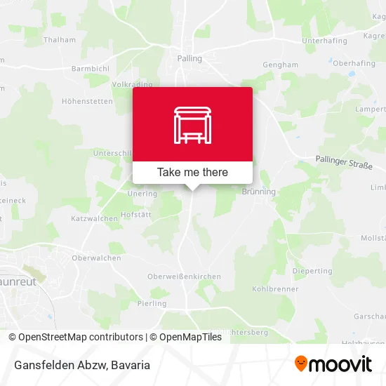Карта Gansfelden Abzw