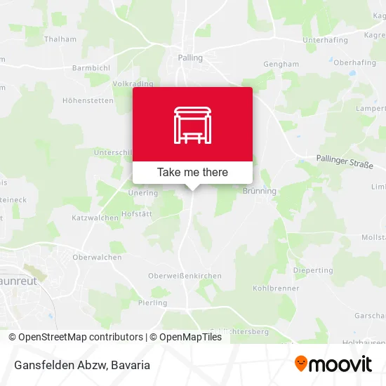 Карта Gansfelden Abzw