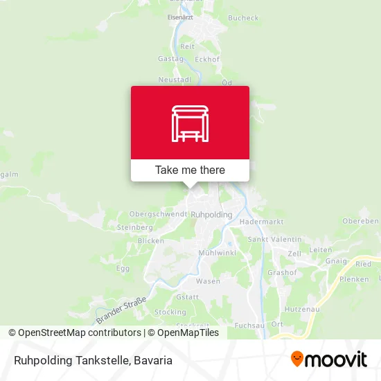 Карта Ruhpolding Tankstelle