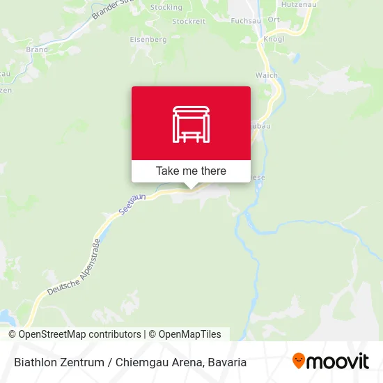 Biathlon Zentrum / Chiemgau Arena map