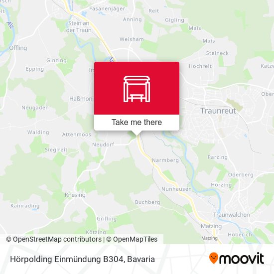 Hörpolding Einmündung B304 map