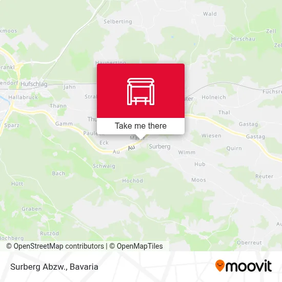 Surberg Abzw. map