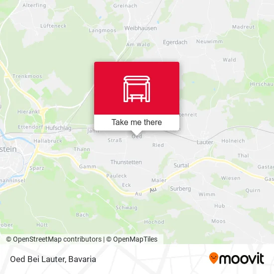 Карта Oed Bei Lauter