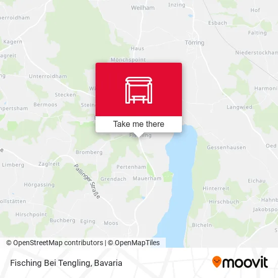 Карта Fisching Bei Tengling
