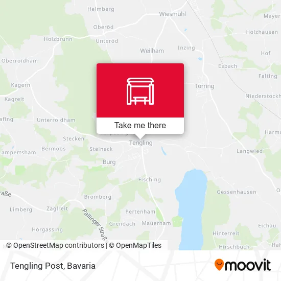 Карта Tengling Post