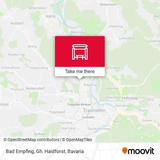 Карта Bad Empfing, Gh. Haidforst