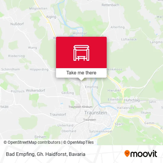 Карта Bad Empfing, Gh. Haidforst