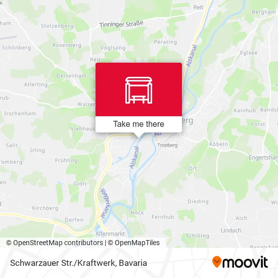 Карта Schwarzauer Str./Kraftwerk