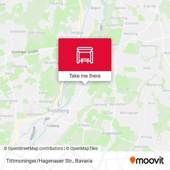 Tittmoninger/Hagenauer Str. map