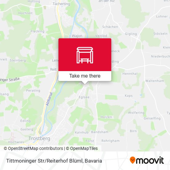 Tittmoninger Str / Reiterhof Blüml map