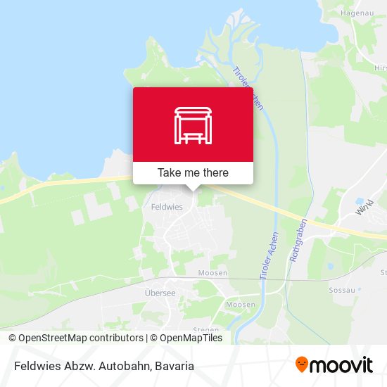 Карта Feldwies Abzw. Autobahn