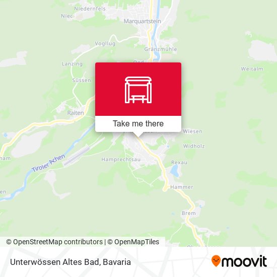 Unterwössen Altes Bad map
