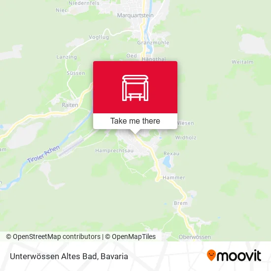 Карта Unterwössen Altes Bad