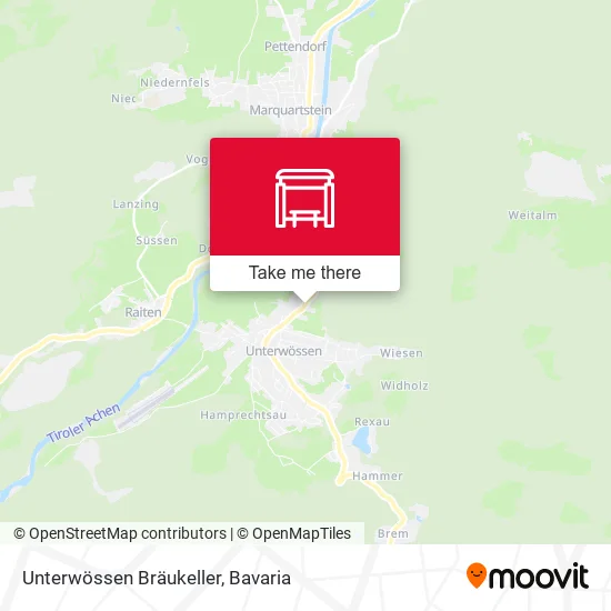 Карта Unterwössen Bräukeller