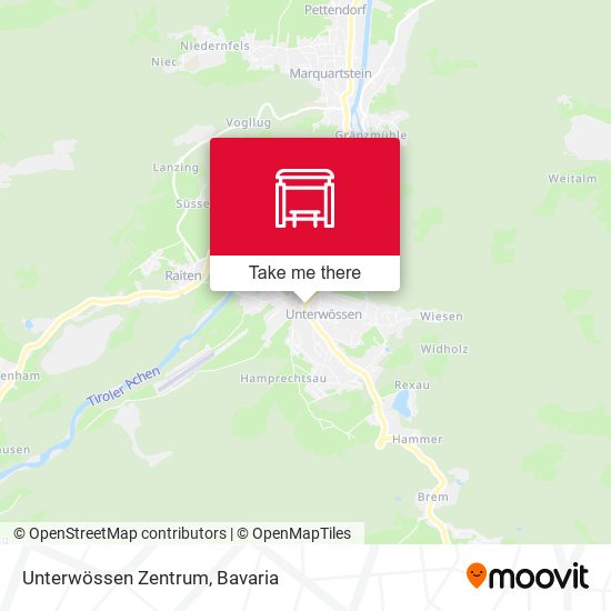 Unterwössen Zentrum map
