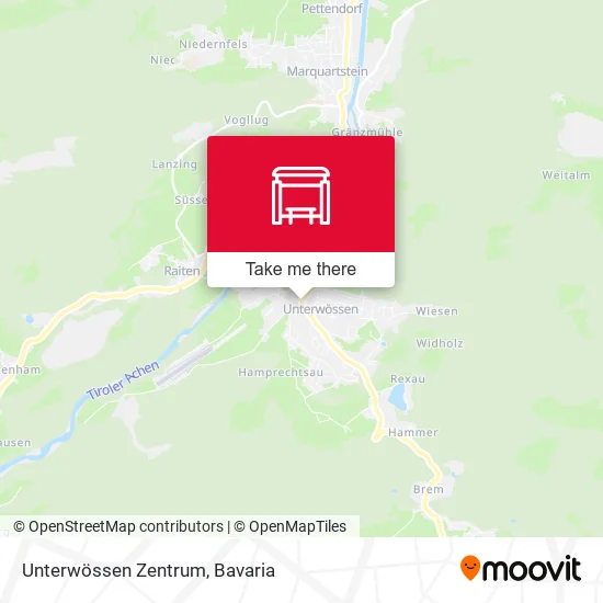 Карта Unterwössen Zentrum