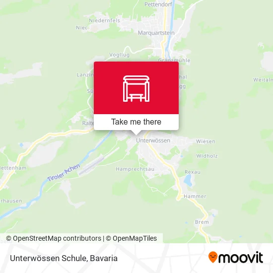 Карта Unterwössen Schule