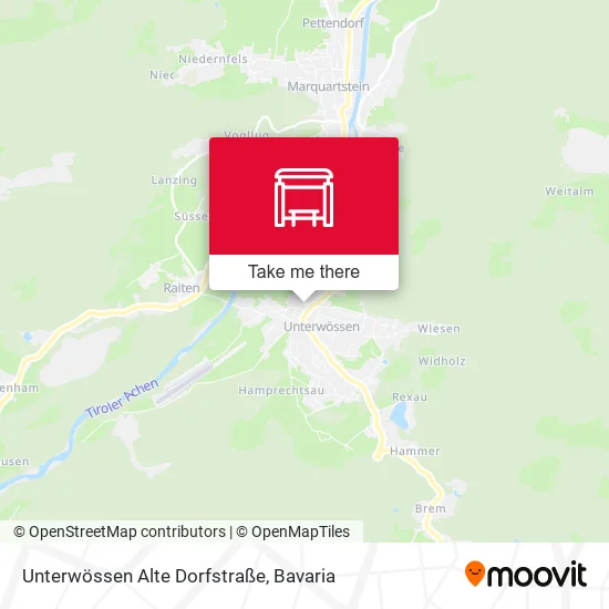 Карта Unterwössen Alte Dorfstraße