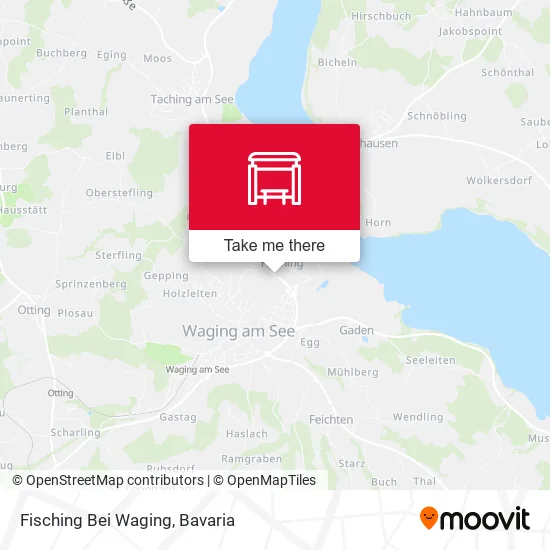 Карта Fisching Bei Waging