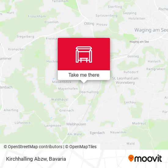 Карта Kirchhalling Abzw