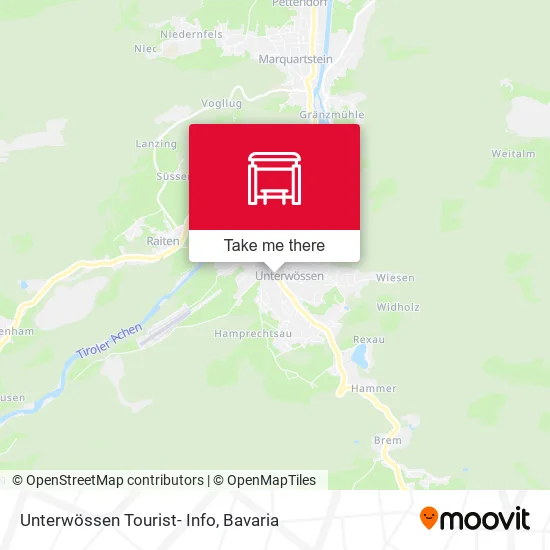 Карта Unterwössen Tourist- Info