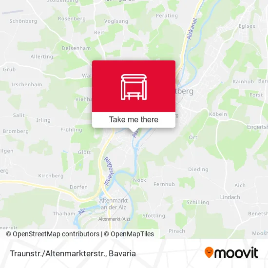 Карта Traunstr./Altenmarkterstr.
