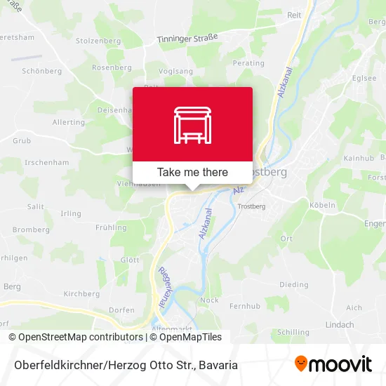 Карта Oberfeldkirchner / Herzog Otto Str.