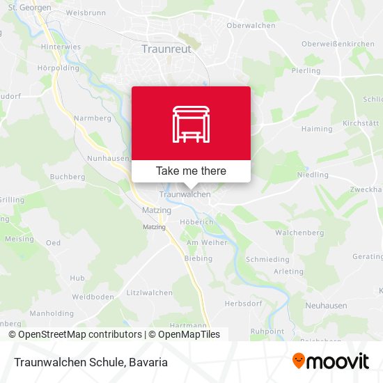 Traunwalchen Schule map