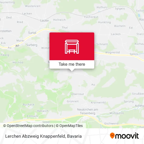 Карта Lerchen Abzweig Knappenfeld