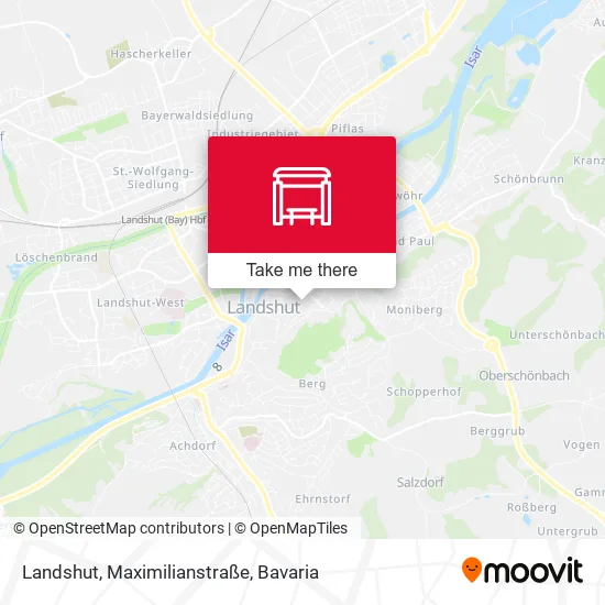 Карта Landshut, Maximilianstraße