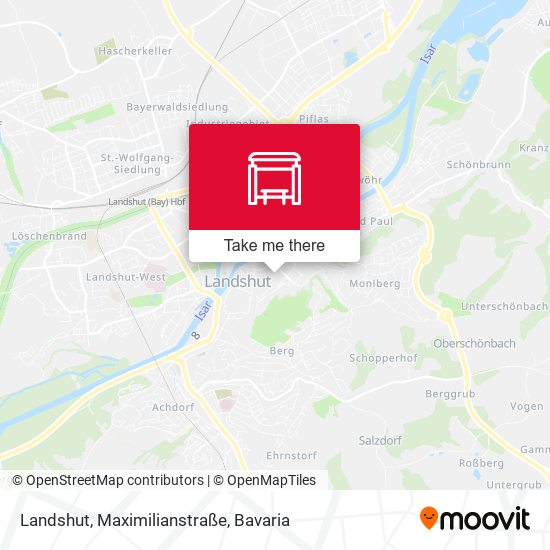 Landshut, Maximilianstraße map