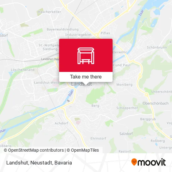 Карта Landshut, Neustadt
