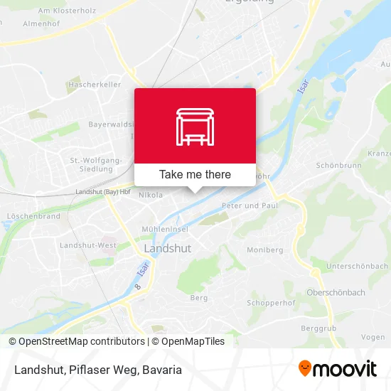Карта Landshut, Piflaser Weg