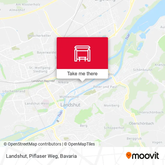 Карта Landshut, Piflaser Weg
