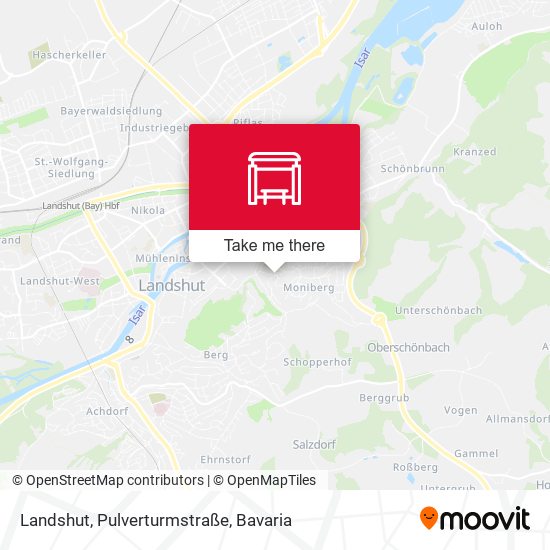 Landshut, Pulverturmstraße map